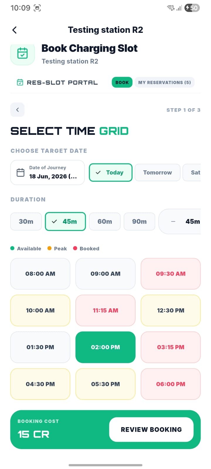 ChargeXFinder App - Reserve EV charging slot with instant booking